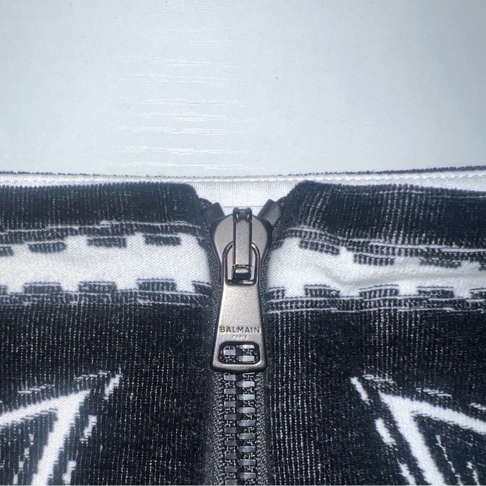 BALMAIN Western Detail Velvet Skirt - Picture 4 of 5